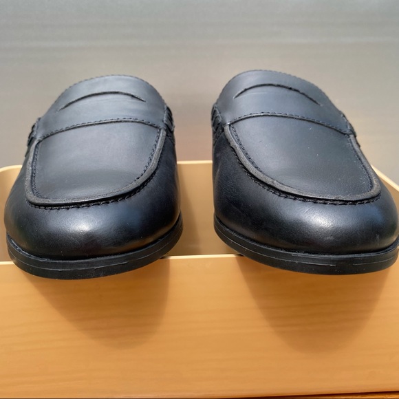 Naturalizer Villa Black Leather Mules 8.5 Narrow - Picture 5 of 11